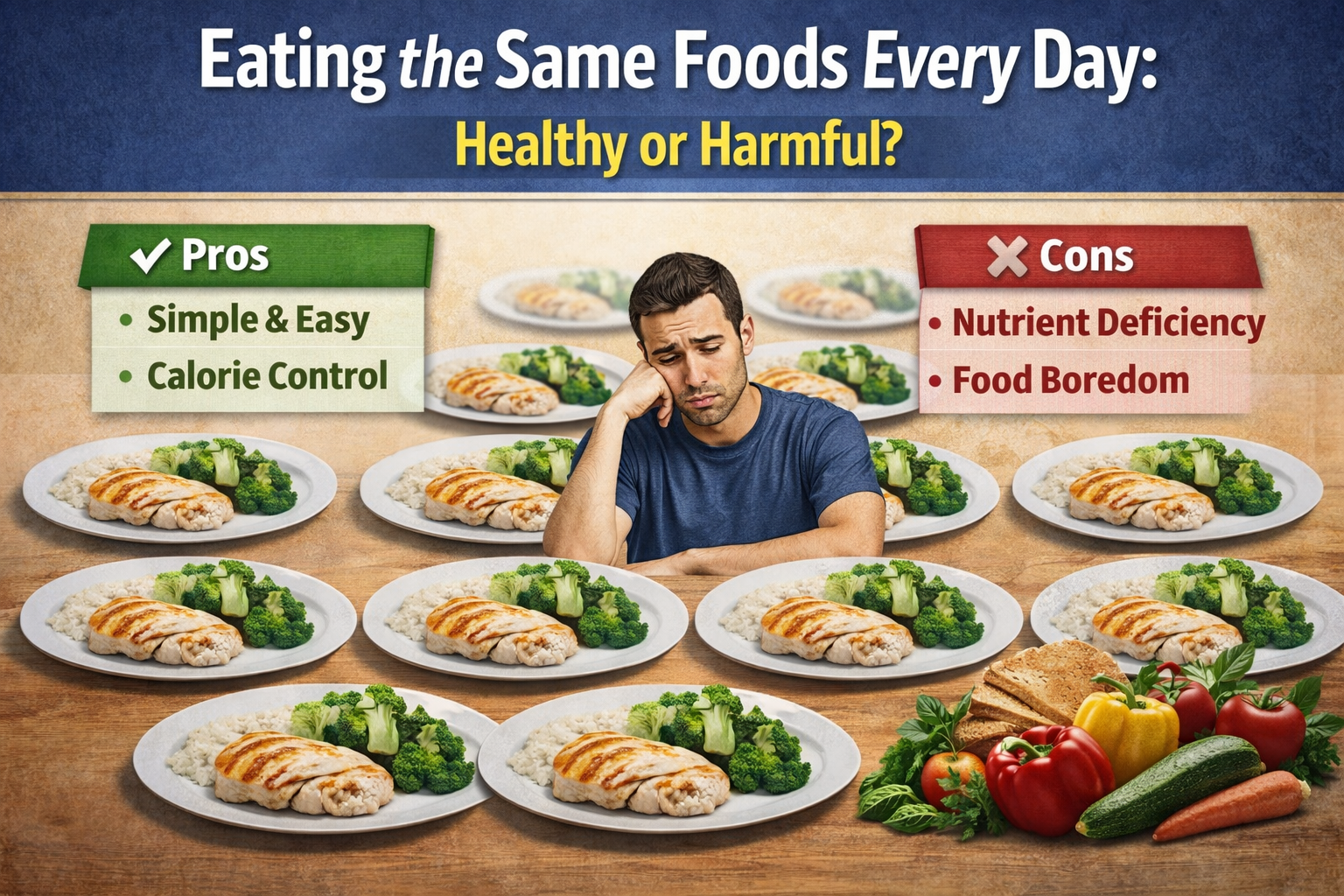 Eating the Same Foods Every Day: Healthy or Harmful?